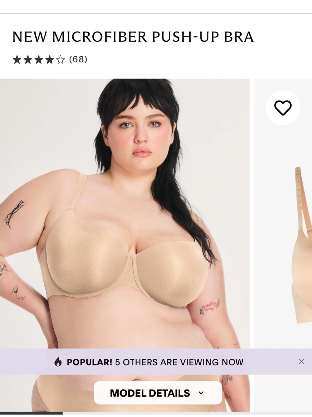 MICROFIBER PUSH-UP BRA